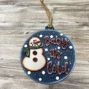 Hand Crafted Snowman Ornament